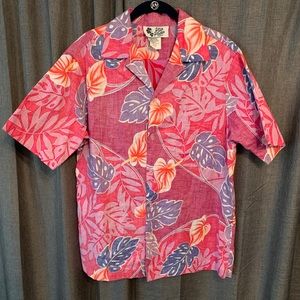 Vintage Hilo Hattie Hawaii Hawaiian Button Up L Pre-owned